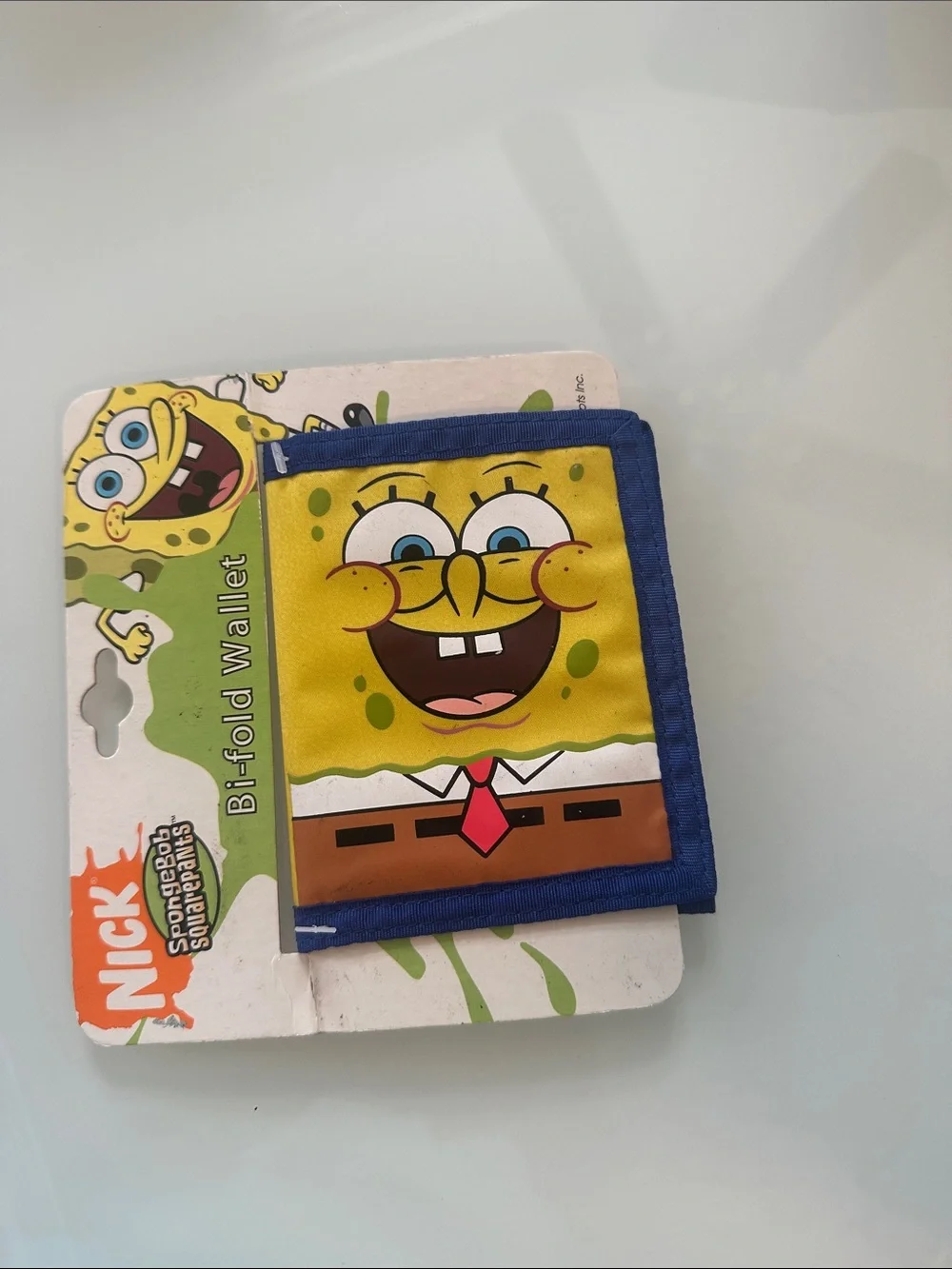 Nickelodeon SpongeBob Yellow & Blue Kids Bi-Fold Wallet with Character Art